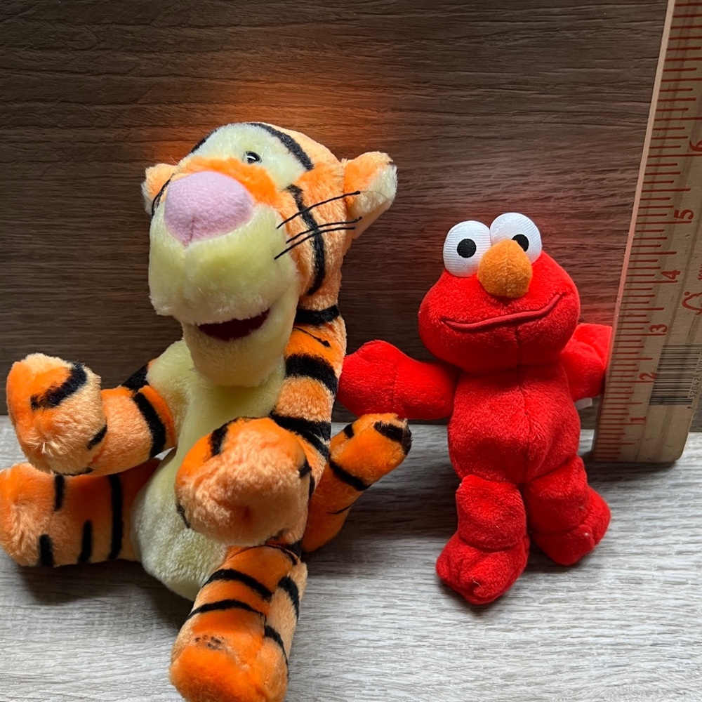 Striped Plush Tiger Toy - Orange and Black